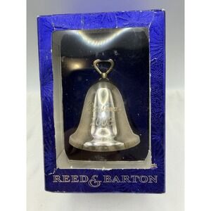 Vintage 2003 Reed & Barton Sliver Plated Christmas Bell Ornament